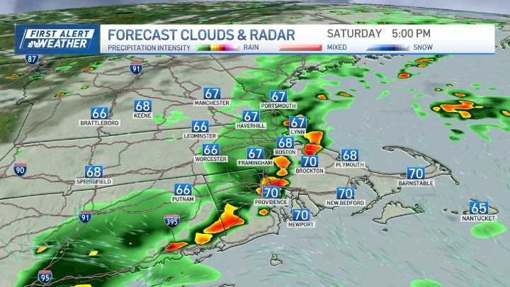 Boston weather forecast: When will it rain Saturday?