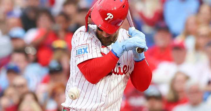 Bryce Harper returns to Philadelphia Phillies' lineup after missing 5 games with bruised right elbow