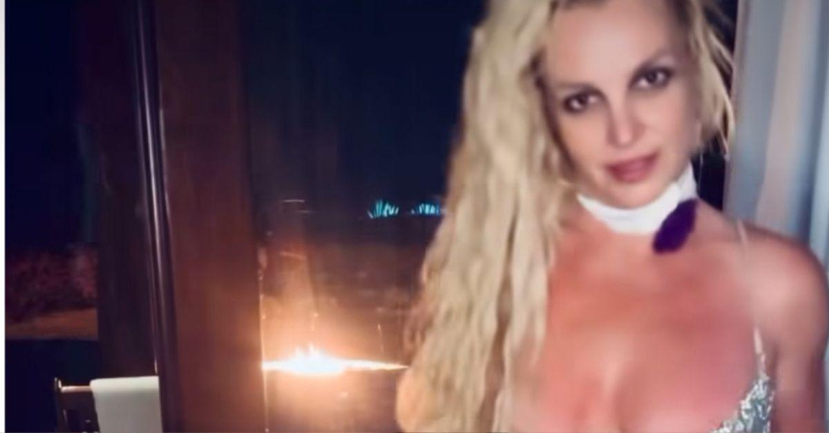 Britney Spears Caresses Her Cleavage In Provocative Video: Photos