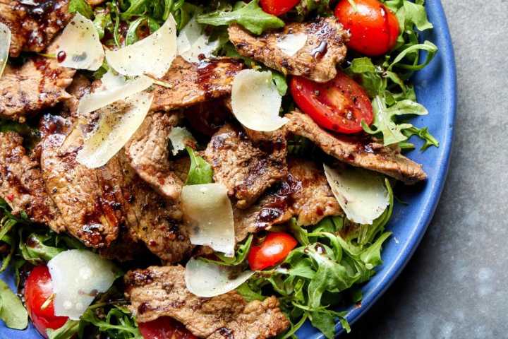 This steak salad is a trattoria staple and the perfect summer lunch