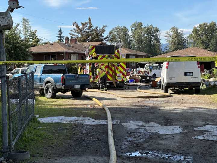 Owner of destroyed Langley barn says she was attacked by handyman before fire