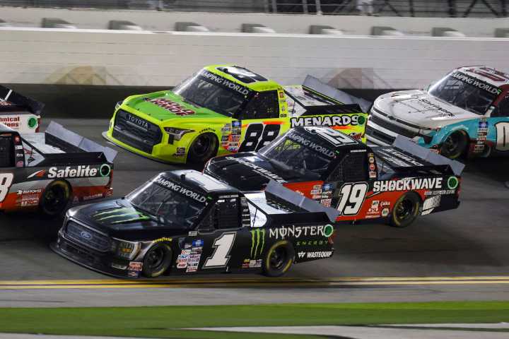 Canadian Driver Lost for Words as NASCAR’s ‘Demolition Derby’ at Michigan Sees a Miracle Winner Triple overtime, wrecks galore, and a stunning finish, Michigan's wild Truck Series race probably saves 