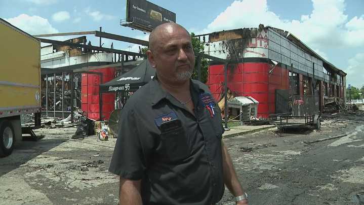 Family seeks rebuild after fire guts Houston auto shop