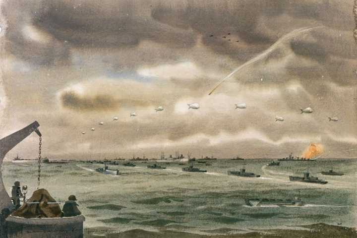Anniversary of D-Day: How a combat artist who was there rendered what he saw.