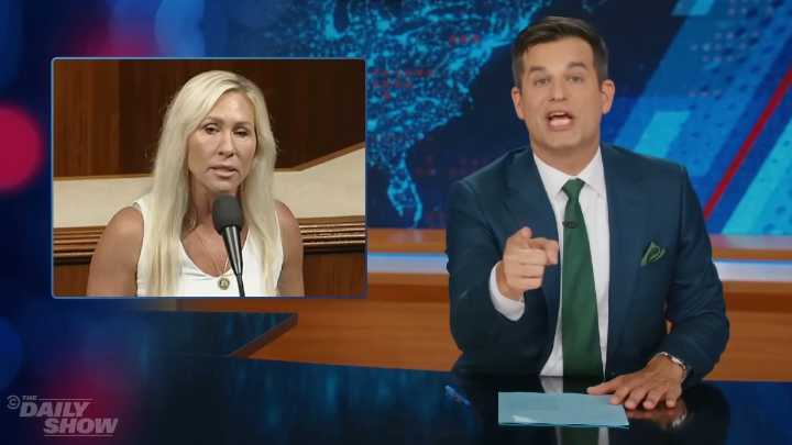 ‘The Daily Show’ Slams Marjorie Taylor Greene For Not Reading Spending Bill She Voted For: ‘That’s Your Job!’