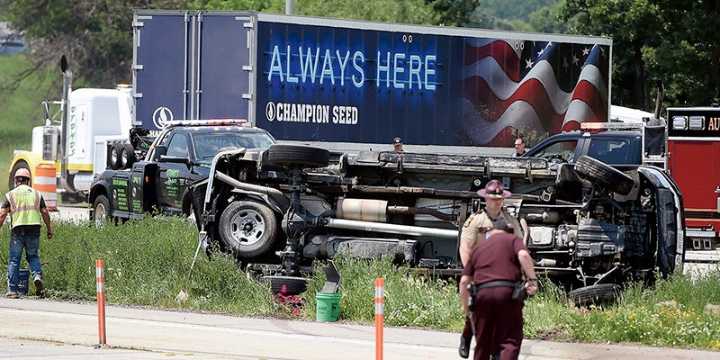 Two vehicle accident slows traffic on I
