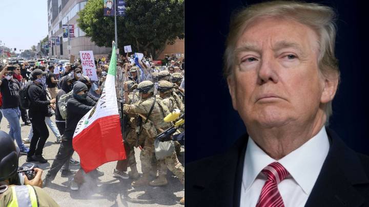 Critics Call Out Trump for Condemning LA Protests After Pardon J6 Rioters