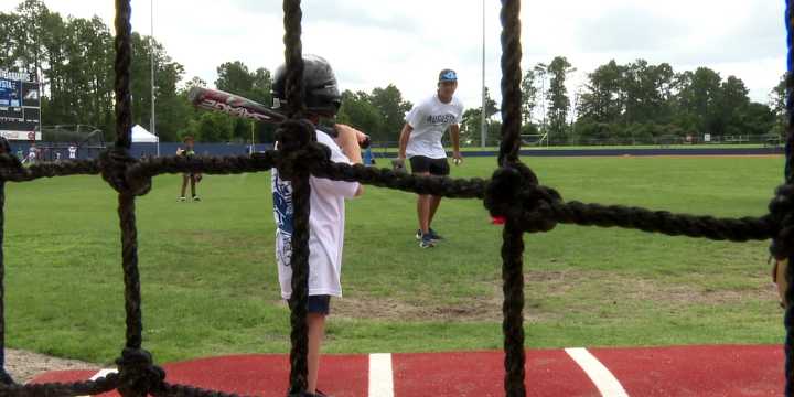 Augusta University hosts baseball camp in renovated facilities