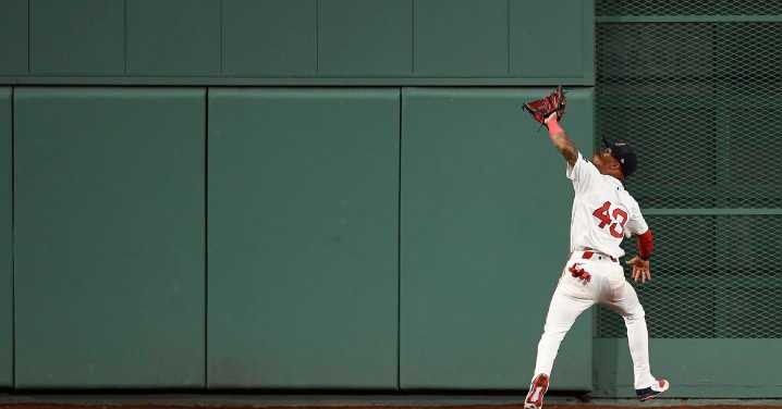 Visual evidence that the Boston Red Sox can play good defense