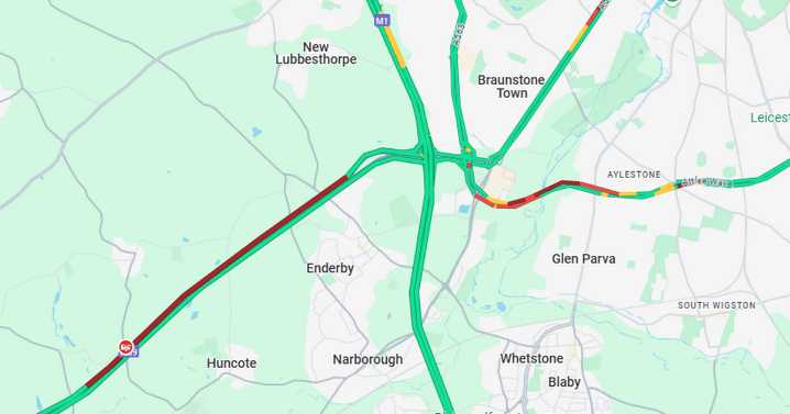 Crash live updates after collision on M69 near Leicester