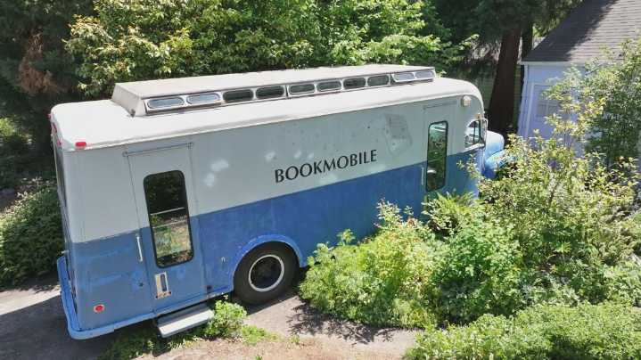 Vintage bookmobile powers dream of community connection through reading