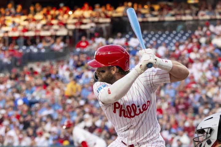 Phillies place Bryce Harper on injured list with wrist inflammation
