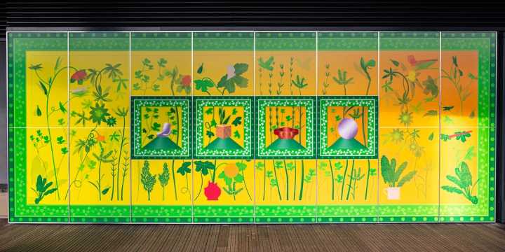 Yinka Ilori '100 Found Objects' Installation London Fulham Pier