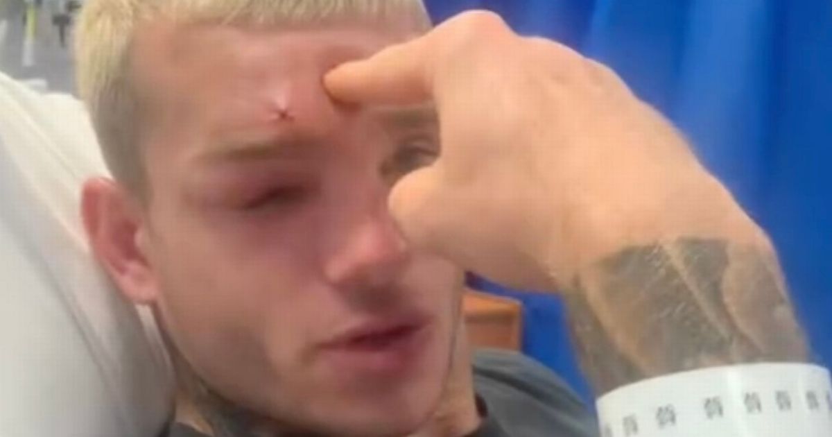 MMA fighter rushed to hospital with dent in head so deep he can put his finger in it