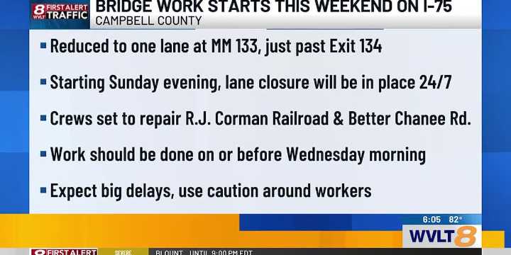 Bridge repair on I-75 to have ‘significant impact’ on traffic in Campbell County