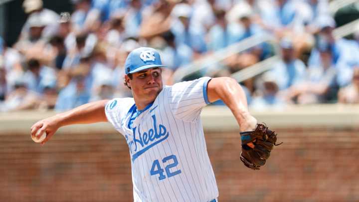 Jake Knapp matches UNC baseball record in Game 1 of NCAA Super Regional