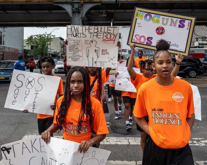 Crown Heights students march to end gun violence during annual rally