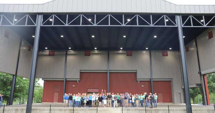 Fairgrounds Main Stage roof completed