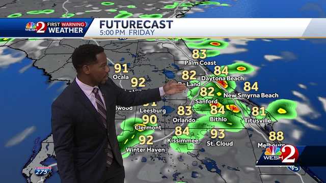 Chance For a Strong Late Afternoon Shower