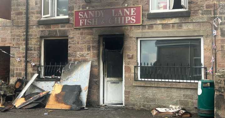 Fire rips through North Staffordshire chippy to leave this scene of devastation 