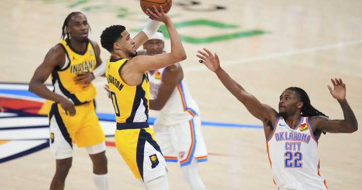NBA Finals: Haliburton caps huge rally with winning jumper as Pacers stun Thunder 111