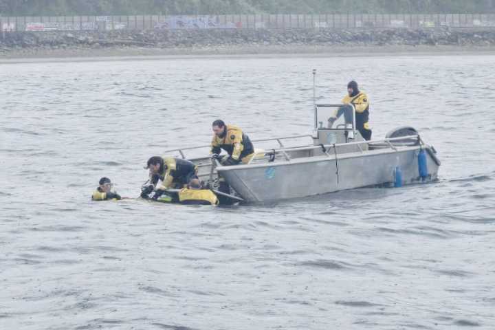 Searchers recover submerged shrimp boat, two bodies from Possession Sound