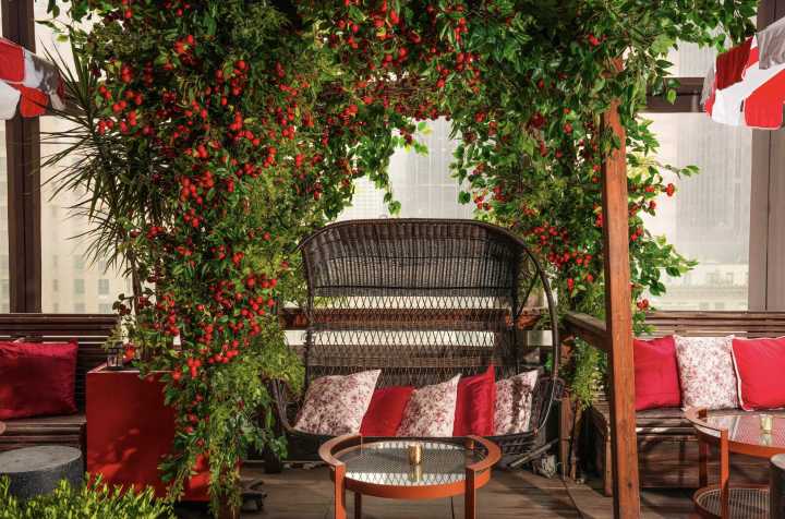 PHD Terrace Unveils Cherry-Filled Rooftop Concept in Midtown