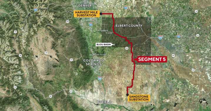 Residents in Colorado's Elbert County fight Xcel Energy over transmission line running through their properties