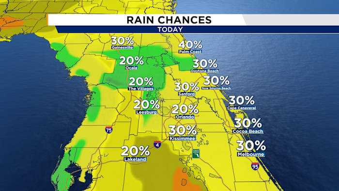 Hot and Mostly Dry: Central Florida Sizzles Into the Weekend