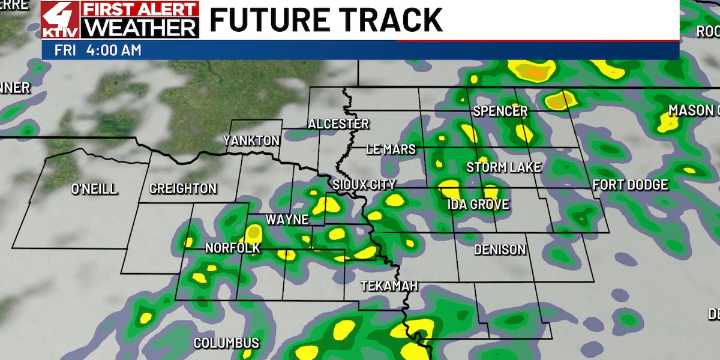 Rain chance continues tomorrow and to start the weekend