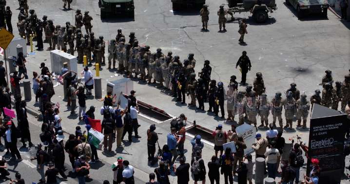 California sues Trump for sending National Guard troops into LA after ice protests