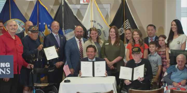 Governor DeSantis signs bills expanding protections and services for Florida veterans