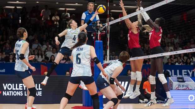 Canadian women lose tough Volleyball Nations League match to unbeaten Japan in Ottawa
