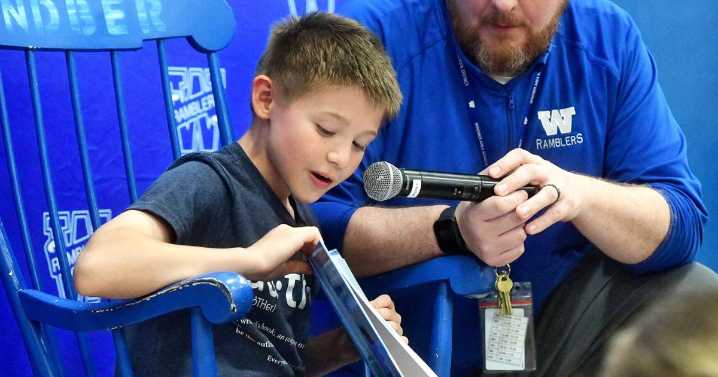Windber third-grader reads his contest-winning book to classmates