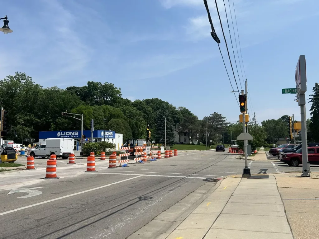 AT&T Performing Utility Work At E Racine and S Main in Janesville