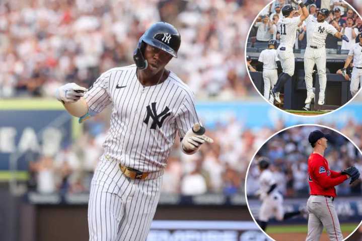 Yankees pound Red Sox early, hold off late comeback in win