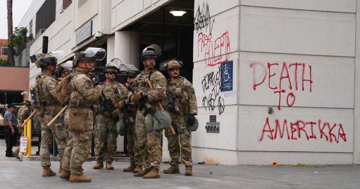 National Guard troops ordered to Los Angeles by Trump find quiet streets and few protests
