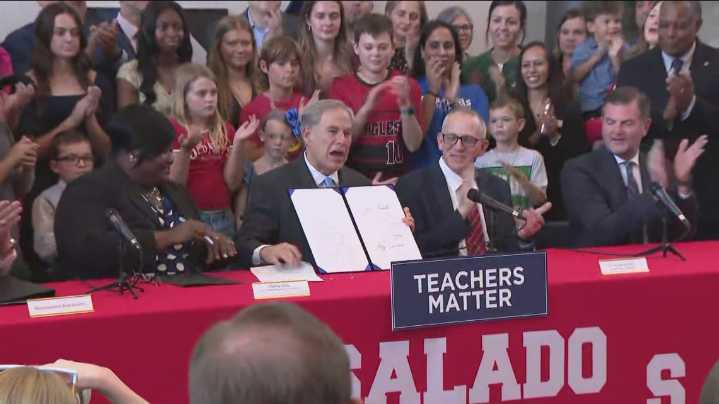 Gov. Abbott signs historic $8.5B Texas school finance bill