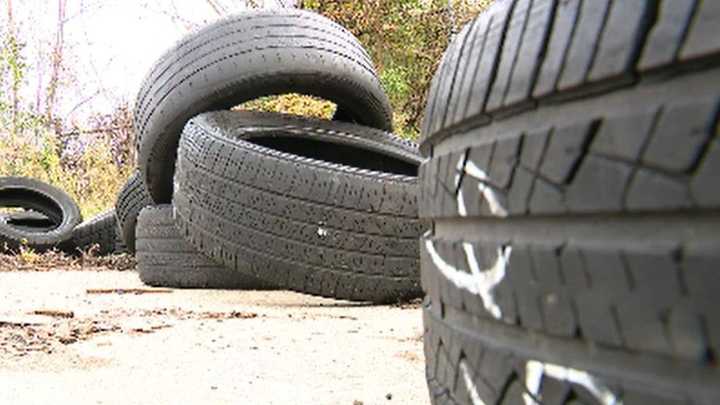 Illegal tire dumping in DeKalb County: 3 people arrested