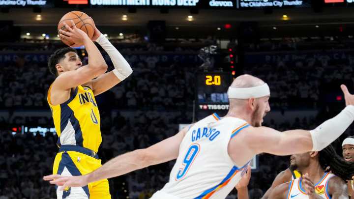 Radio call of Tyrese Haliburton game winner for Pacers vs Thunder in NBA Finals