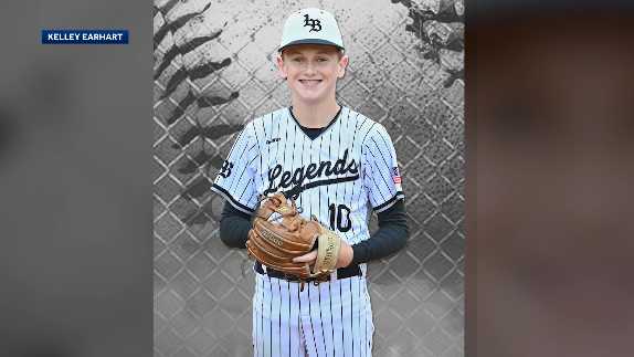 Youth baseball player recovering after being hit by line drive