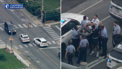 Wild police chase in West Philadelphia ends with arrest in Delaware County