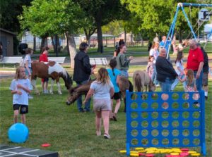Come play big yard games in the summer with family and friends 