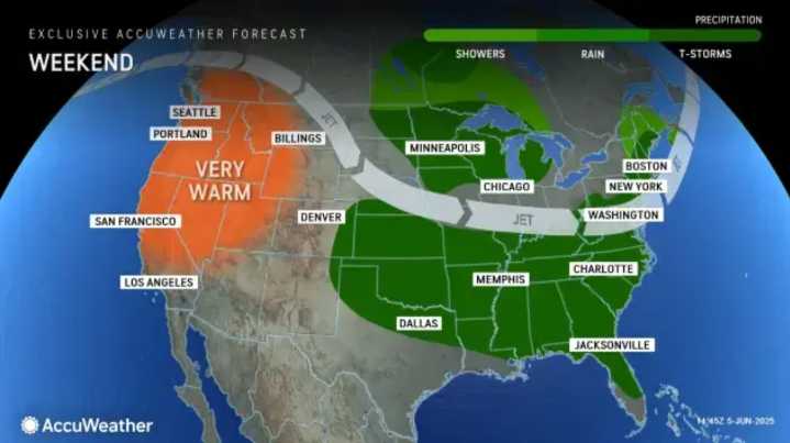 Potential thunderstorms and humid weekend ahead