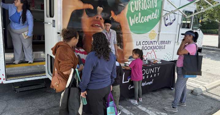 LA County’s bookmobiles started rolling in the 1940s. Now they’re electric