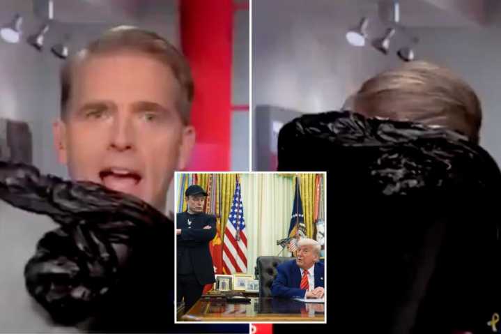 CNN Scott Jennings puts head in trash representing Republicans feelings about Trump