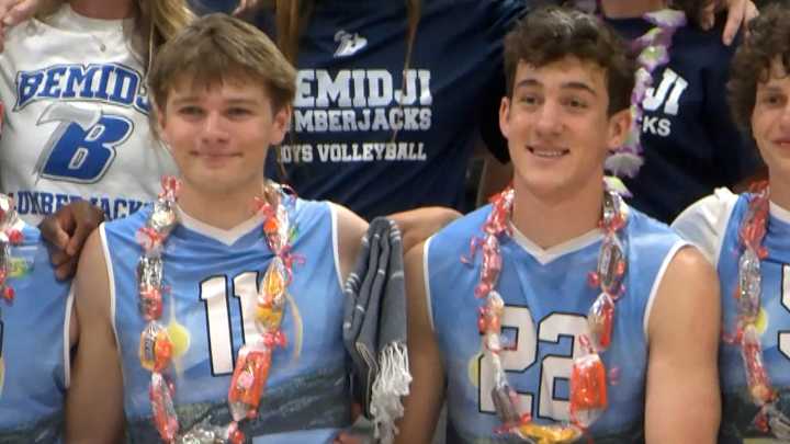 Bemidji’s Caron, Johnson Selected to MN Boys’ Volleyball All