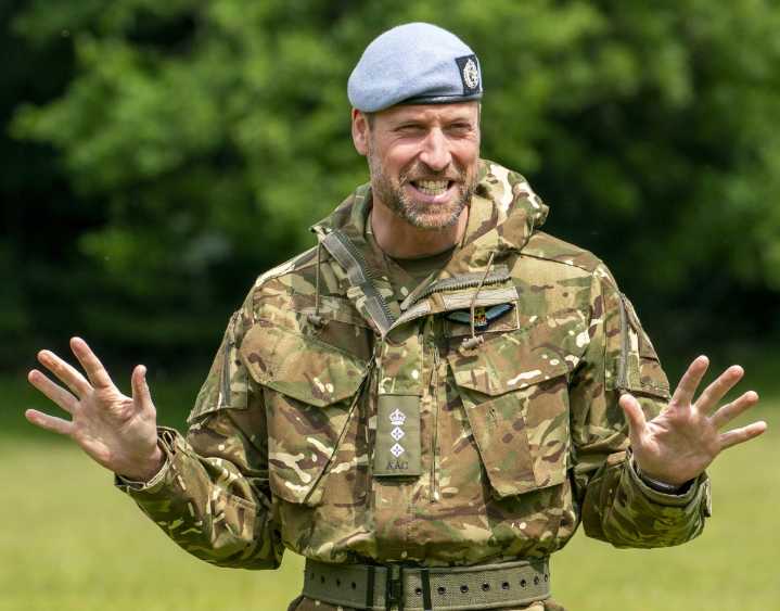 Cele|bitchy | Prince William did jazz hands for an event with the Army Air Corps in Suffolk