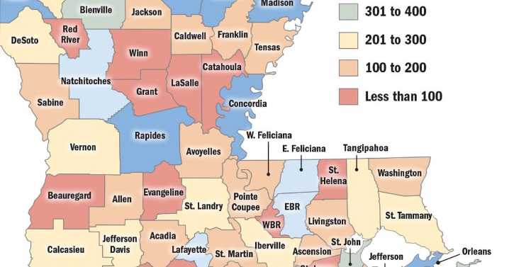 Where does Louisiana rank in US for mental health providers? See how each parish measures up.