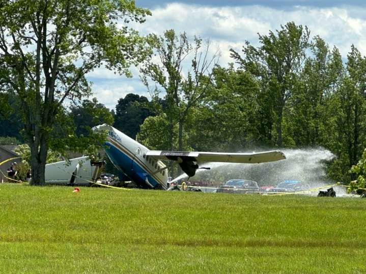 Several injured after skydiving plane crashes in Tullahoma